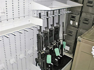 Weapons Storage rack manaufactured by Great Western Manufacturing